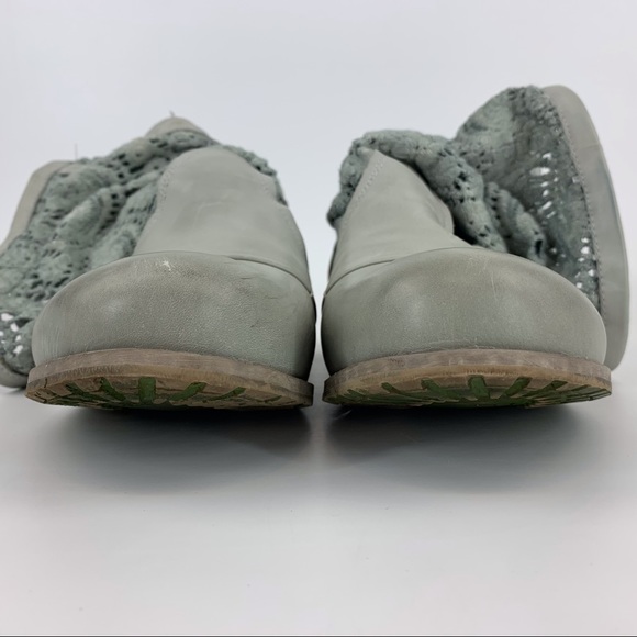 Bunker Footwear Grey Leather and Crochet Slouchy Boots, EU 41 - Picture 6 of 16
